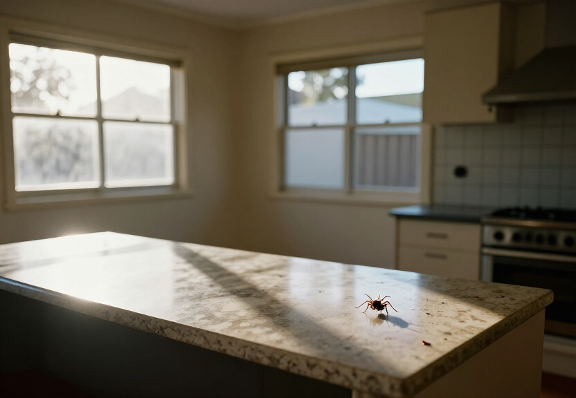 Ant trail in a Prairiewood home before treatment